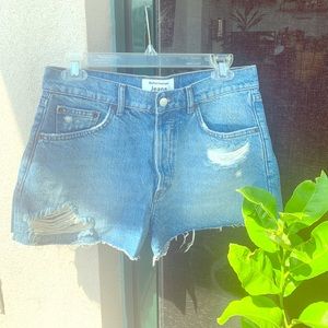 Reformation Dixie High Rise Denim Short